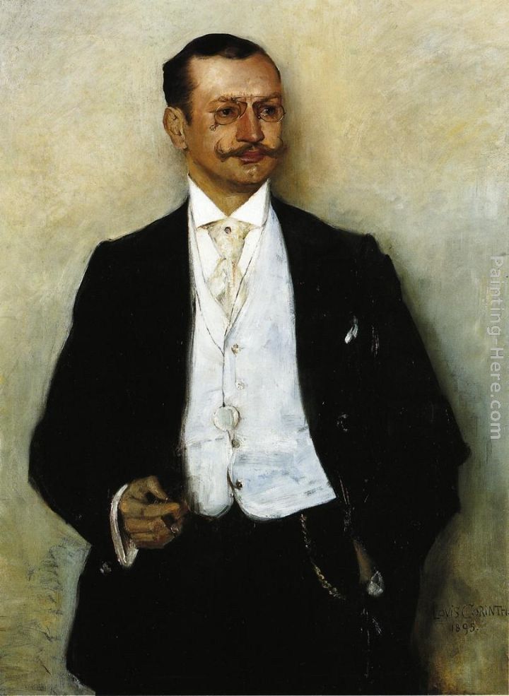 Lovis Corinth Portrait of the Painter Karl Strathmann